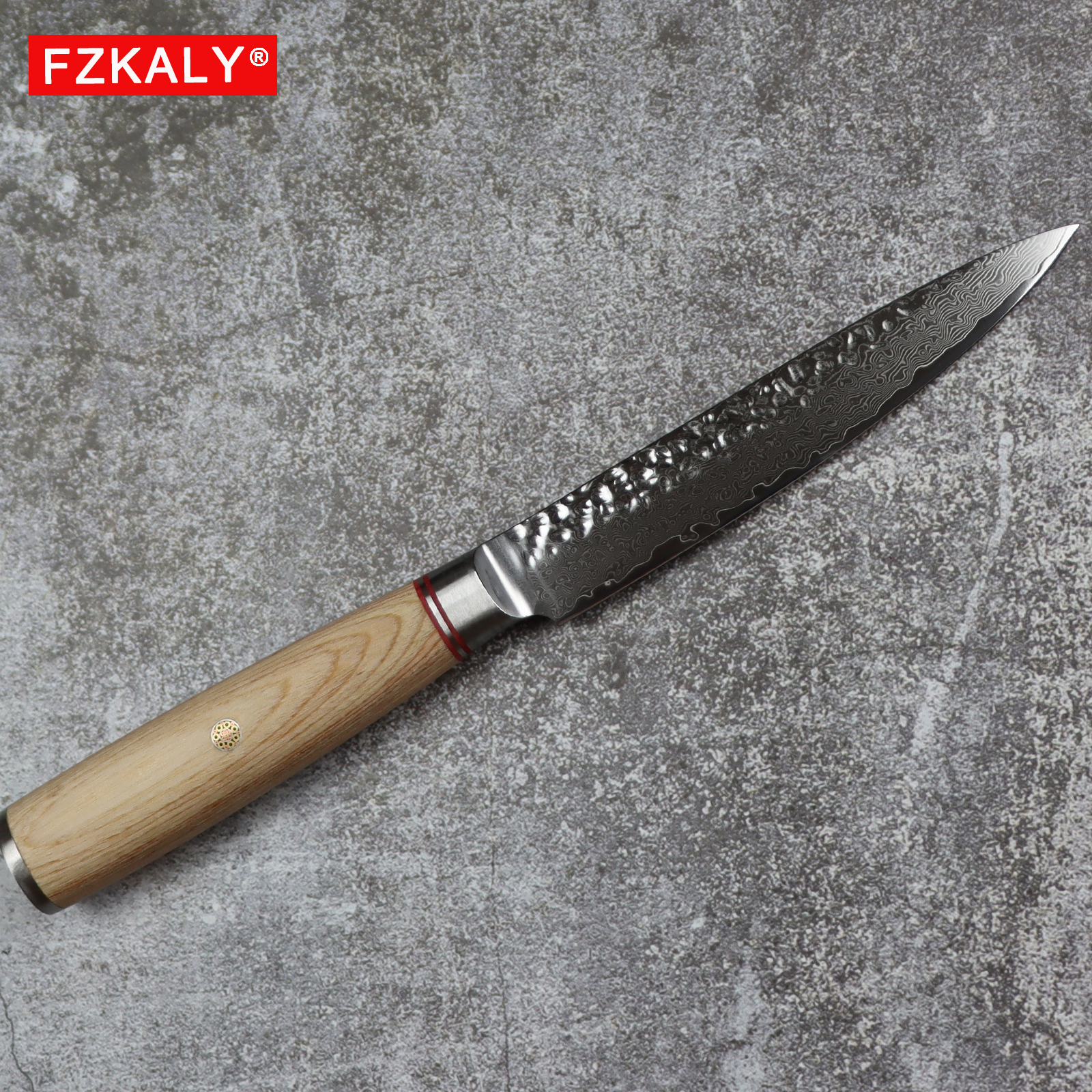 Fzkaly 5" Damascus Kitchen Utility Knife