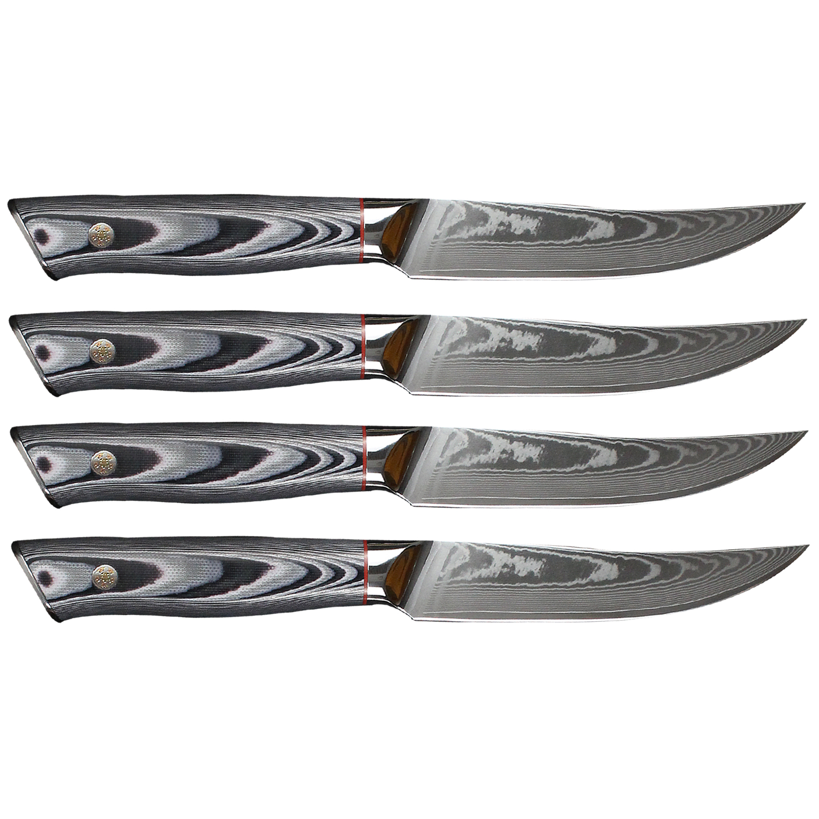 F.N. Sharp Damascus Steak Knives