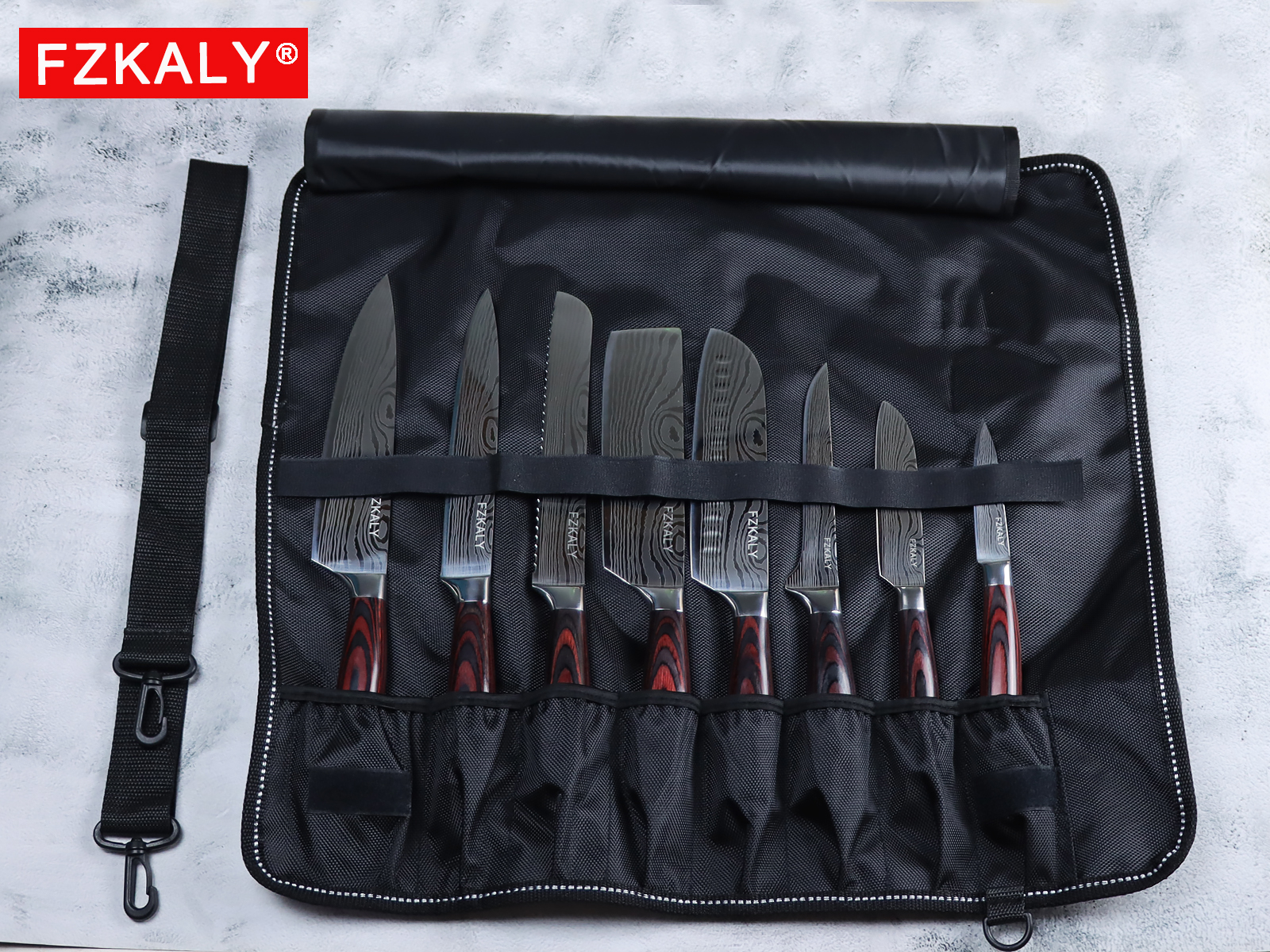 8 Pocket Canvas Knife Roll