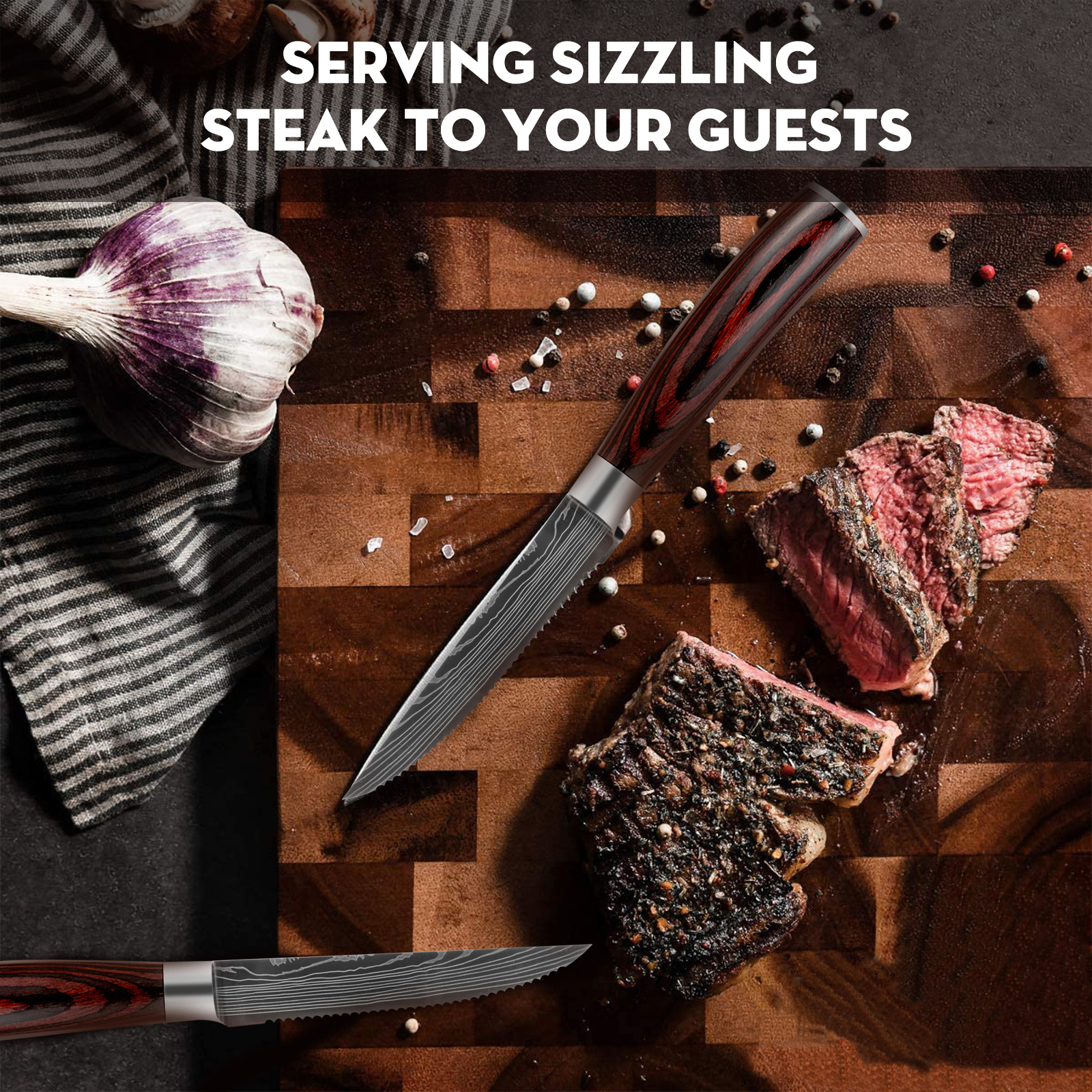 Serrated Steak Knife Set Of 12