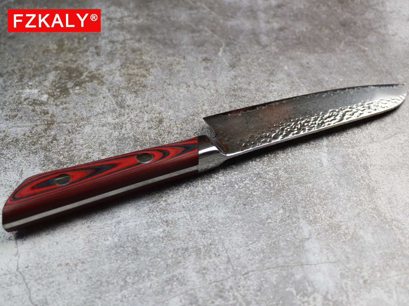 Fzkaly 7" Japanese Santoku Knife With G10 Handle