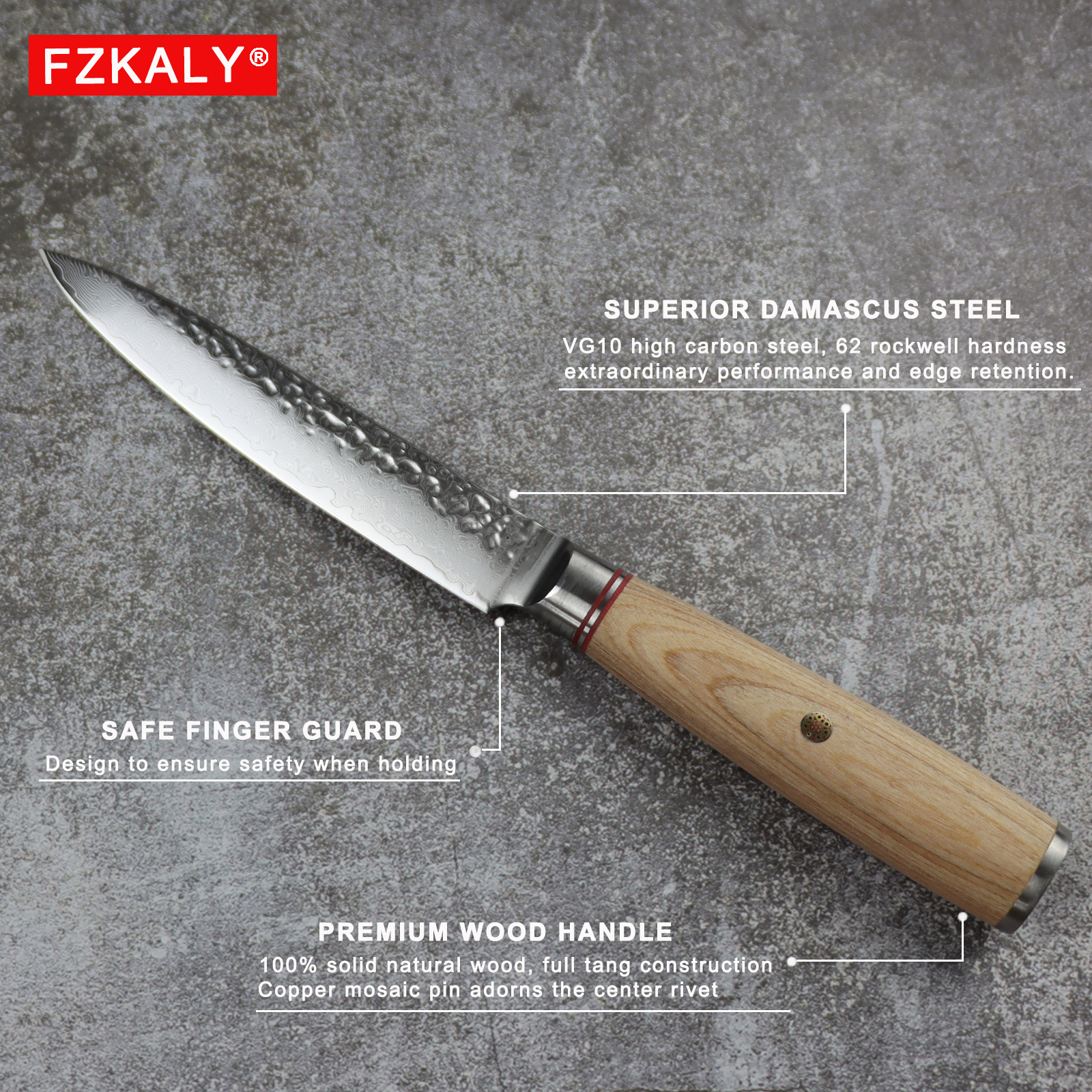 Fzkaly 5" Kitchen Utility Knife