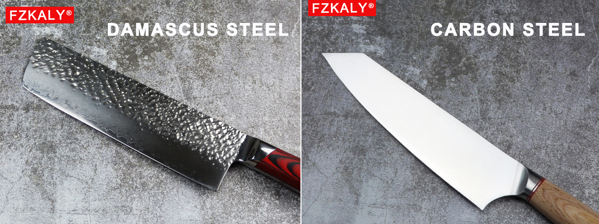 Damascus & High Carbon Steel Chef & Cook Knives
