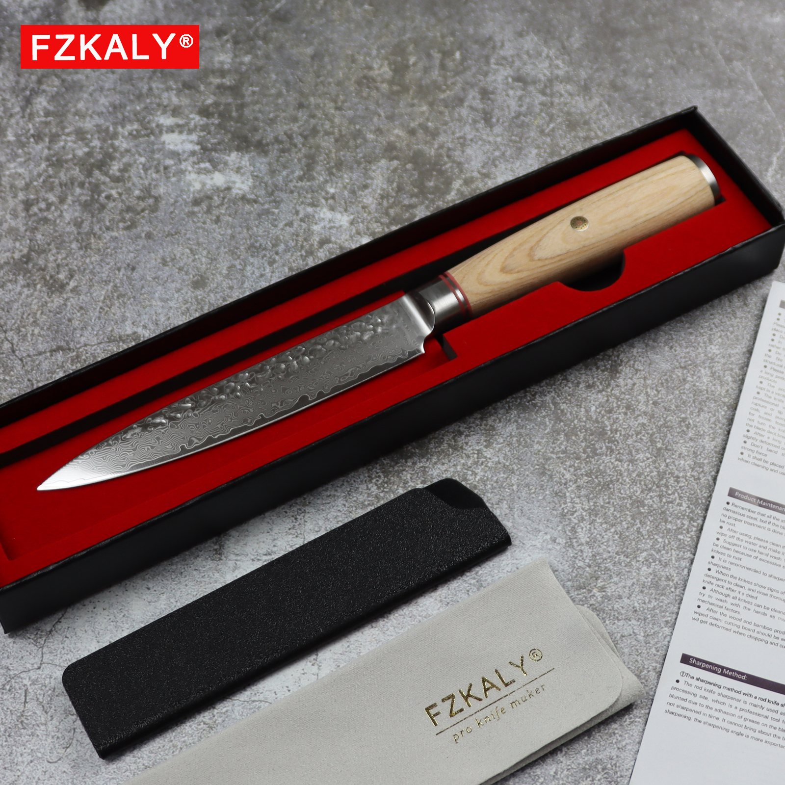 Fzkaly Kitchen Utility Knife With Gift Box