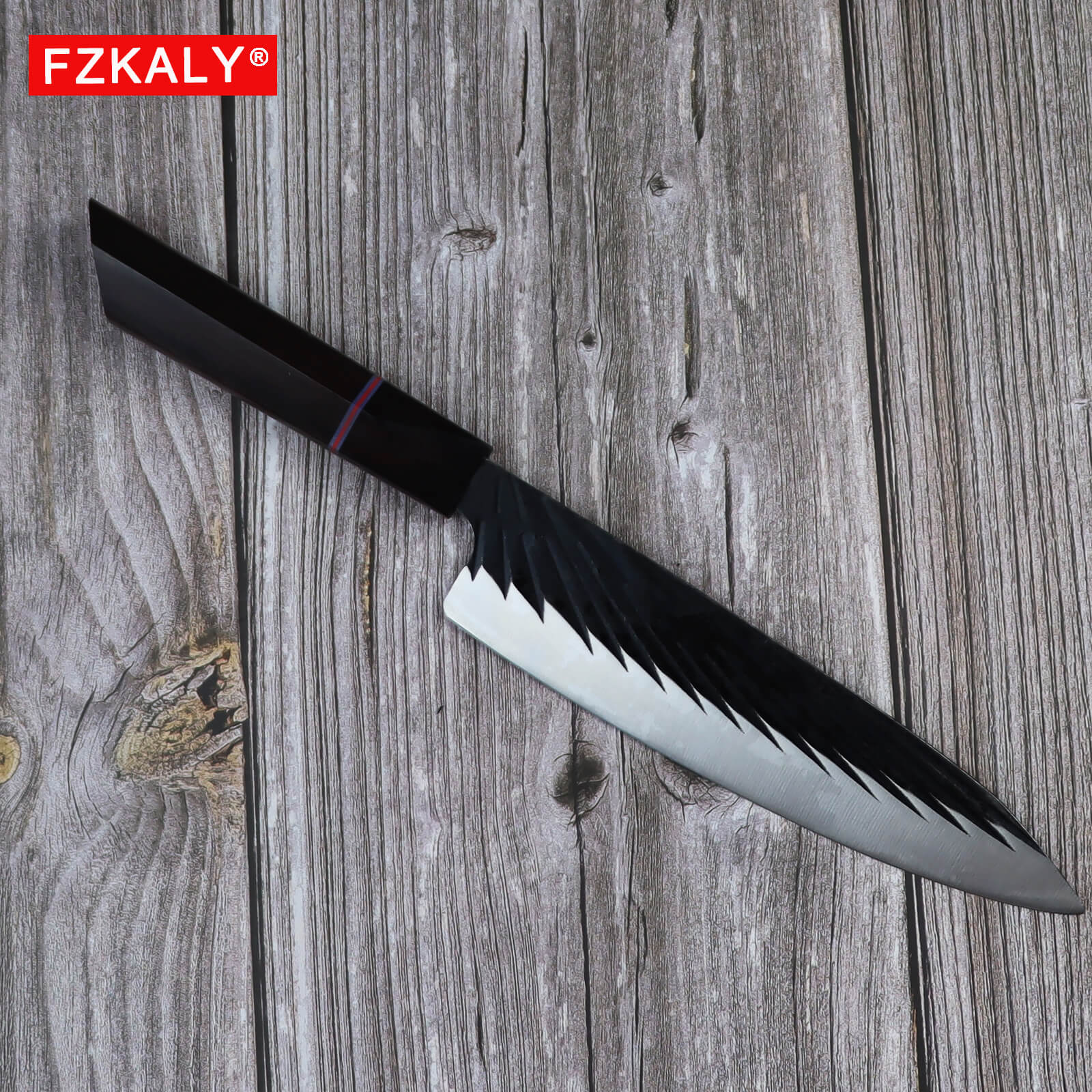 Fzkaly Japanese Chef's Knife 7.5" With Ergonomic Handle