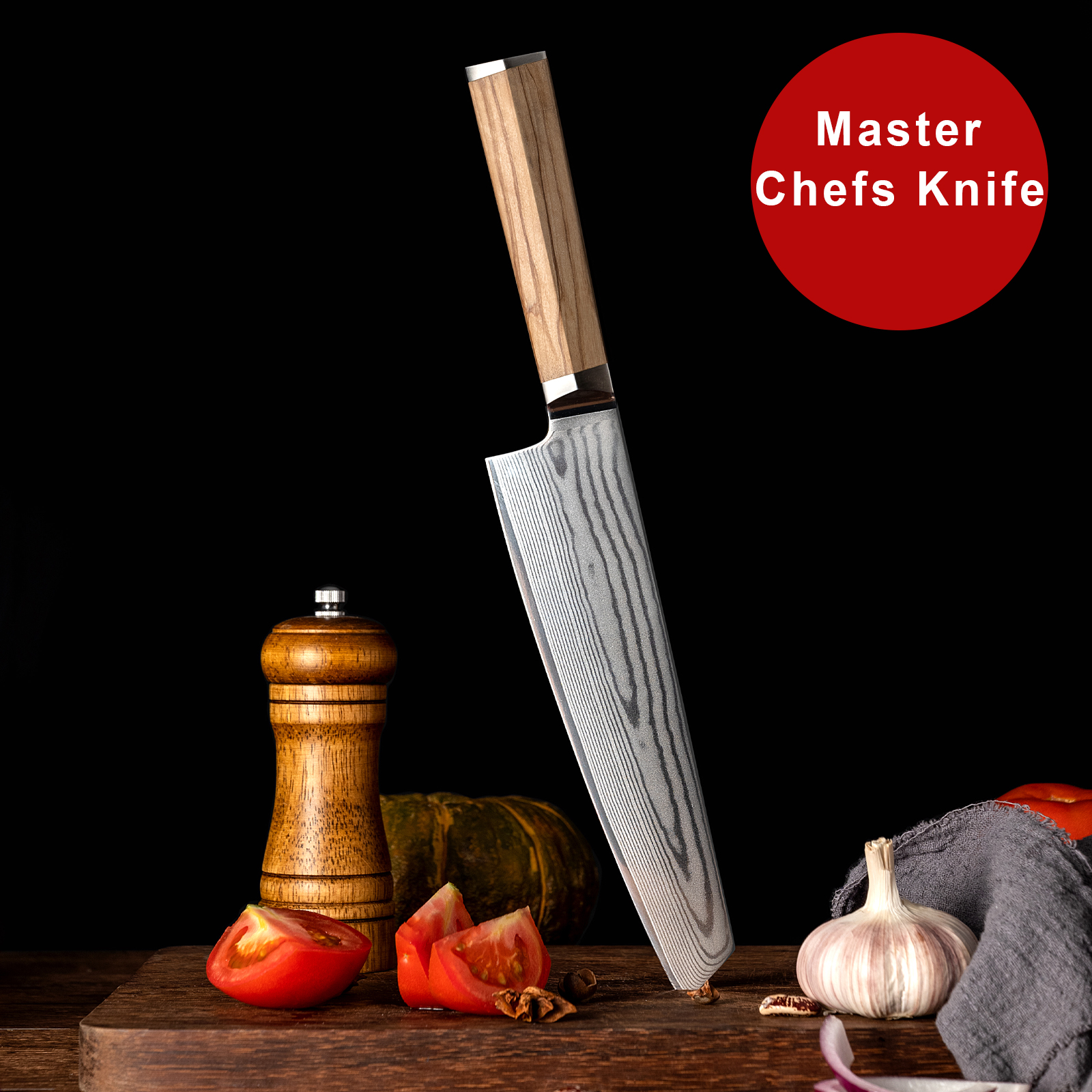 Master Japanese Kiritsuke Knife 8"