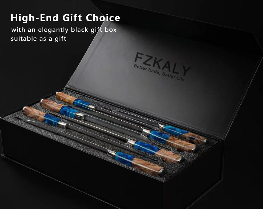 Professional Damascus Steel Chef Knife Set