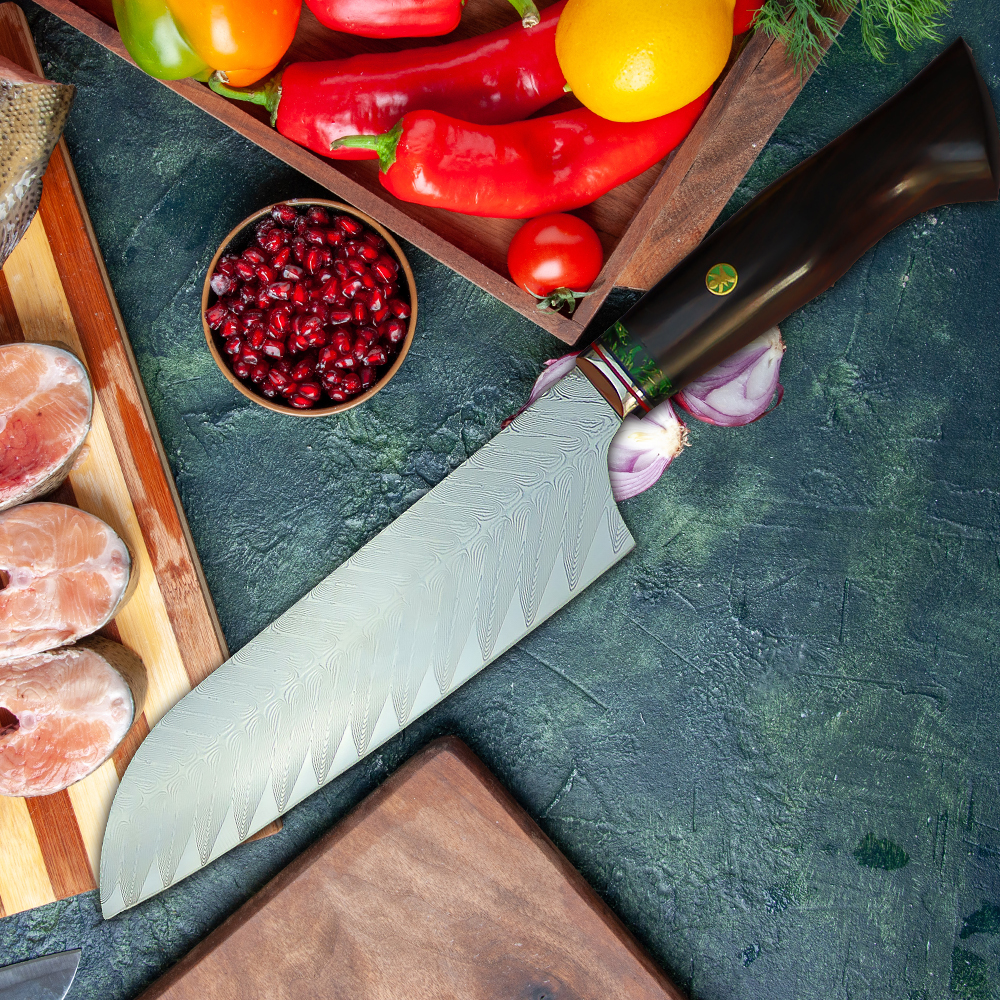 Japanese Damascus Chef Knife Set