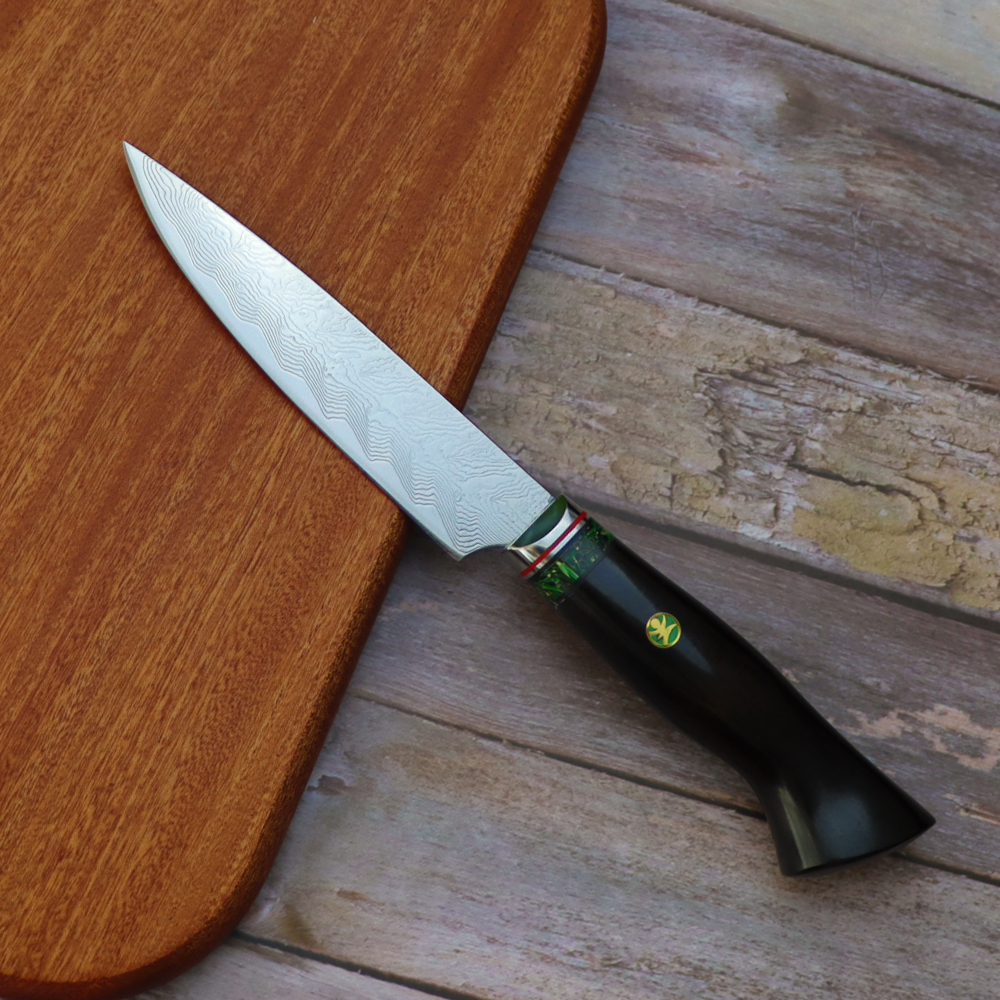 Japanese Damascus Utility Knife 5"