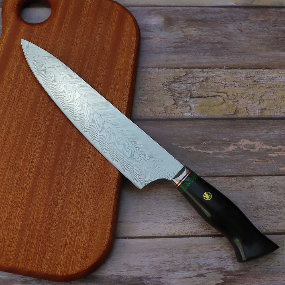 Japanese Damascus Chefs Knife 8"