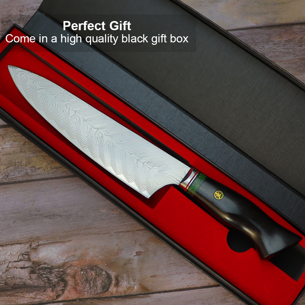 Japanese Damascus Chefs Knife 8", Perfect Gift