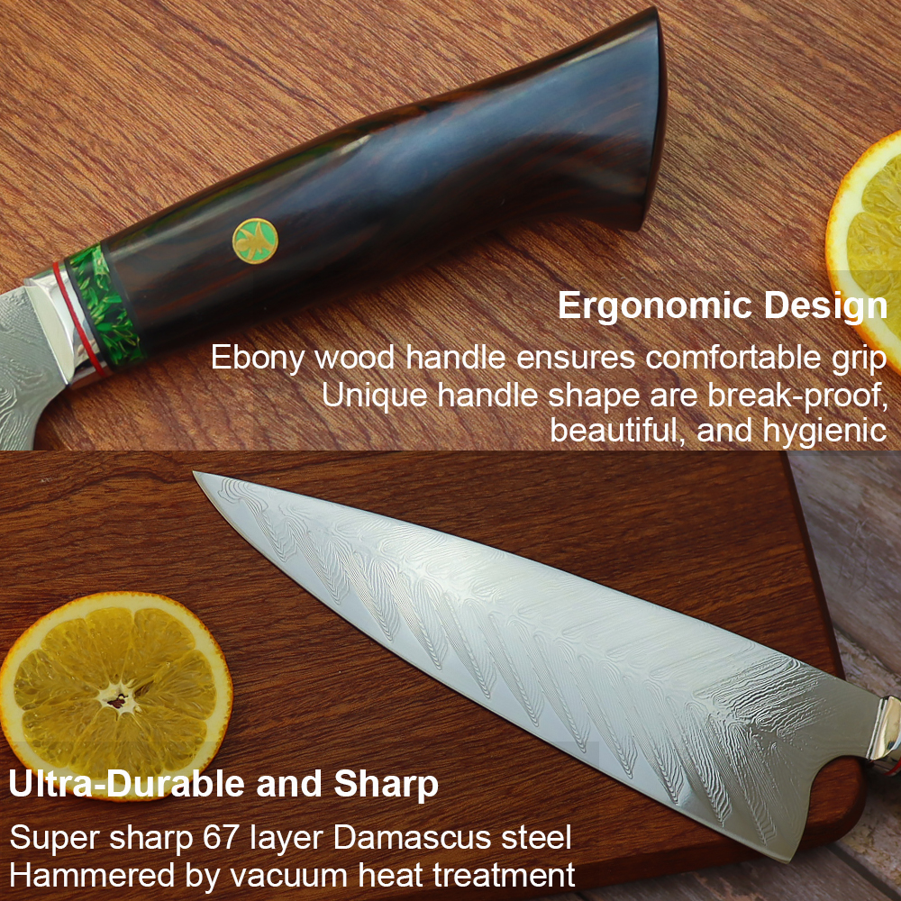 8.5" Professional Chef's Knife - Ergonomic design
