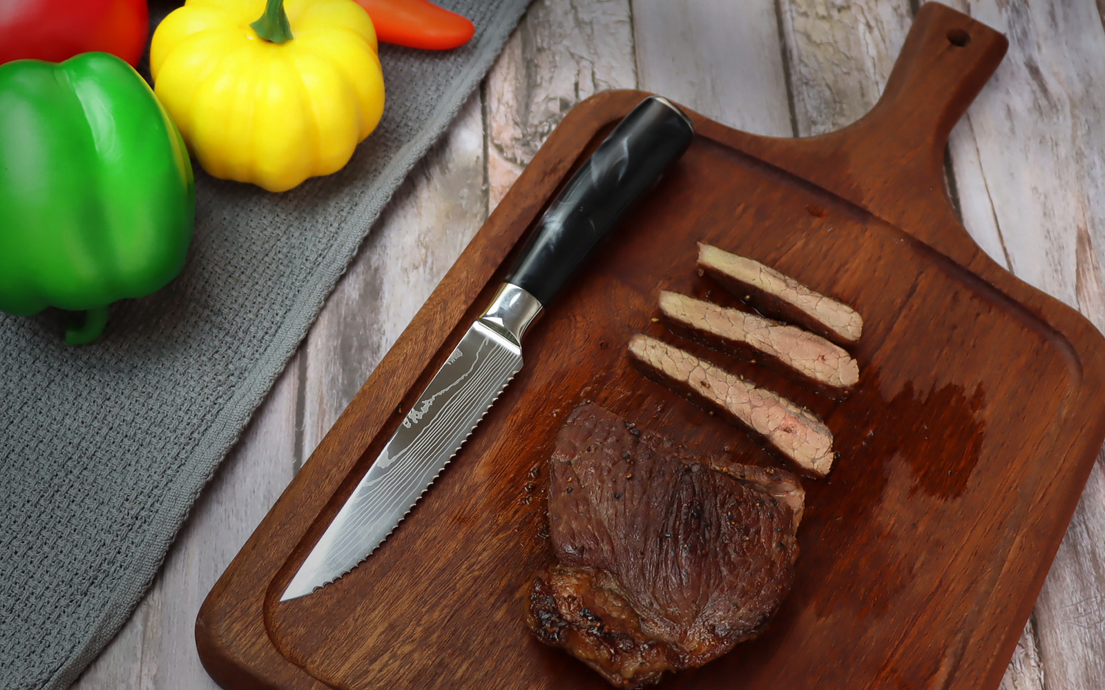 The unique, swirling pattern