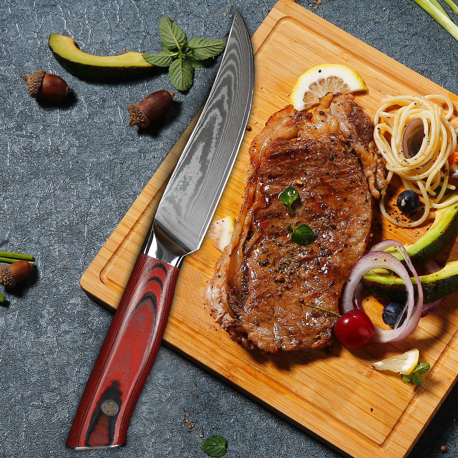 Straight Edge Steak Knife Set of 4