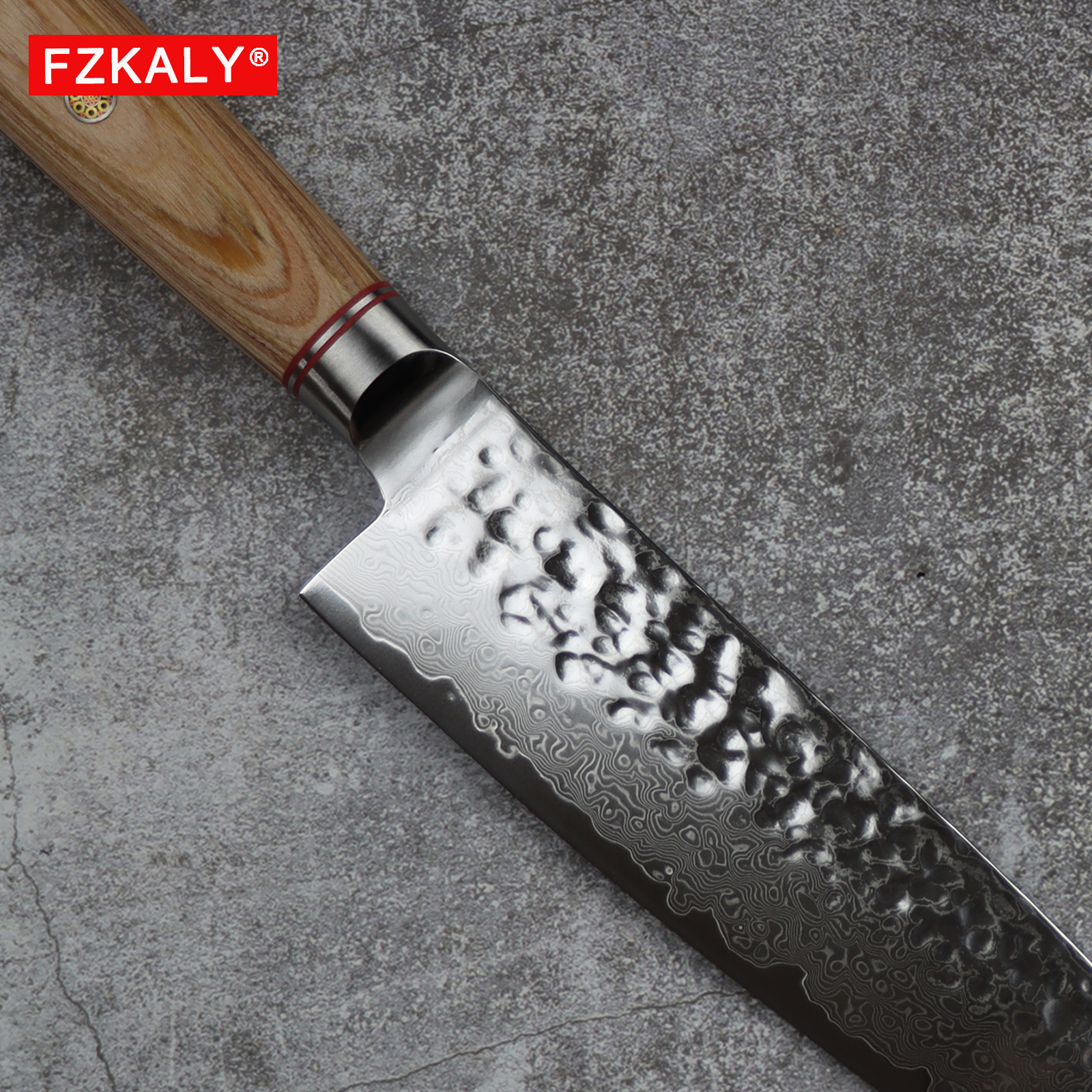 Fzkaly VG10 Damascus Kitchen Knives Set