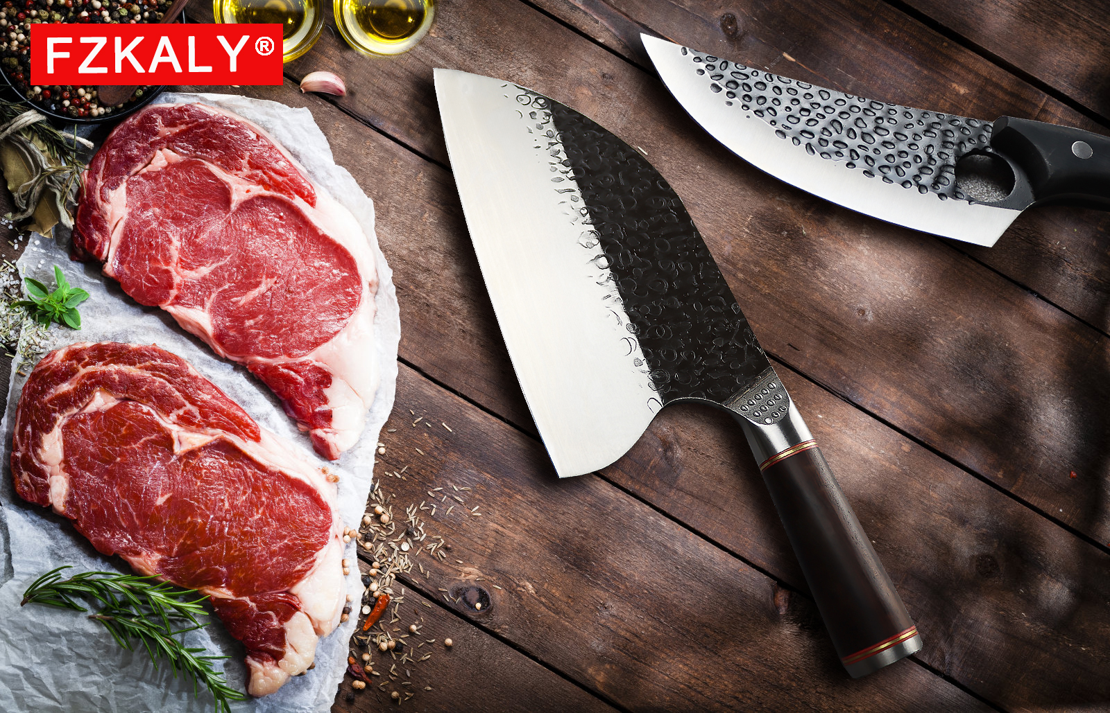 Fzkaly Meat Cleaver 6" & 8"