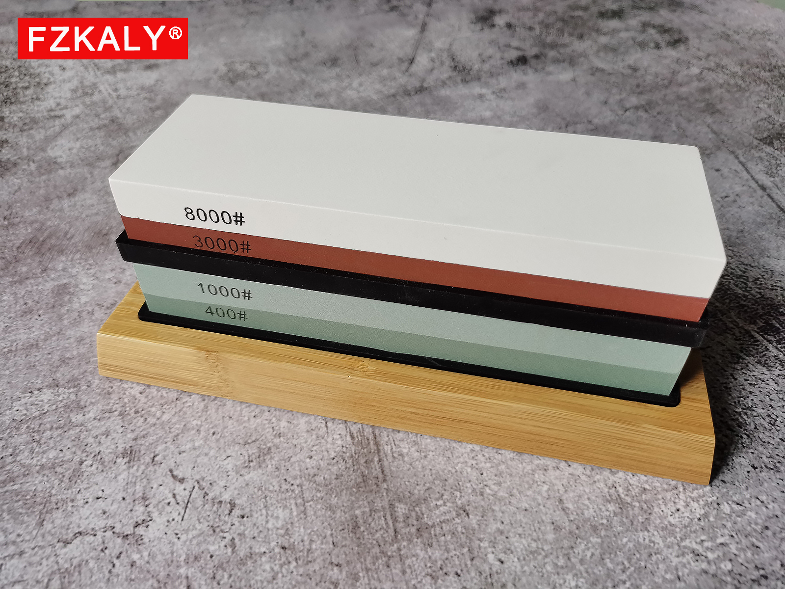 #400 / #1000 and #3000 / #8000 Knife Sharpening Stone Set