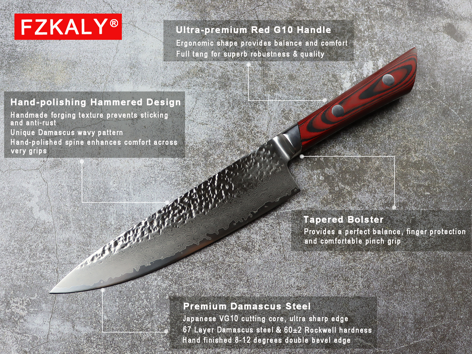 Japanese Chef's Knife 8" - Description