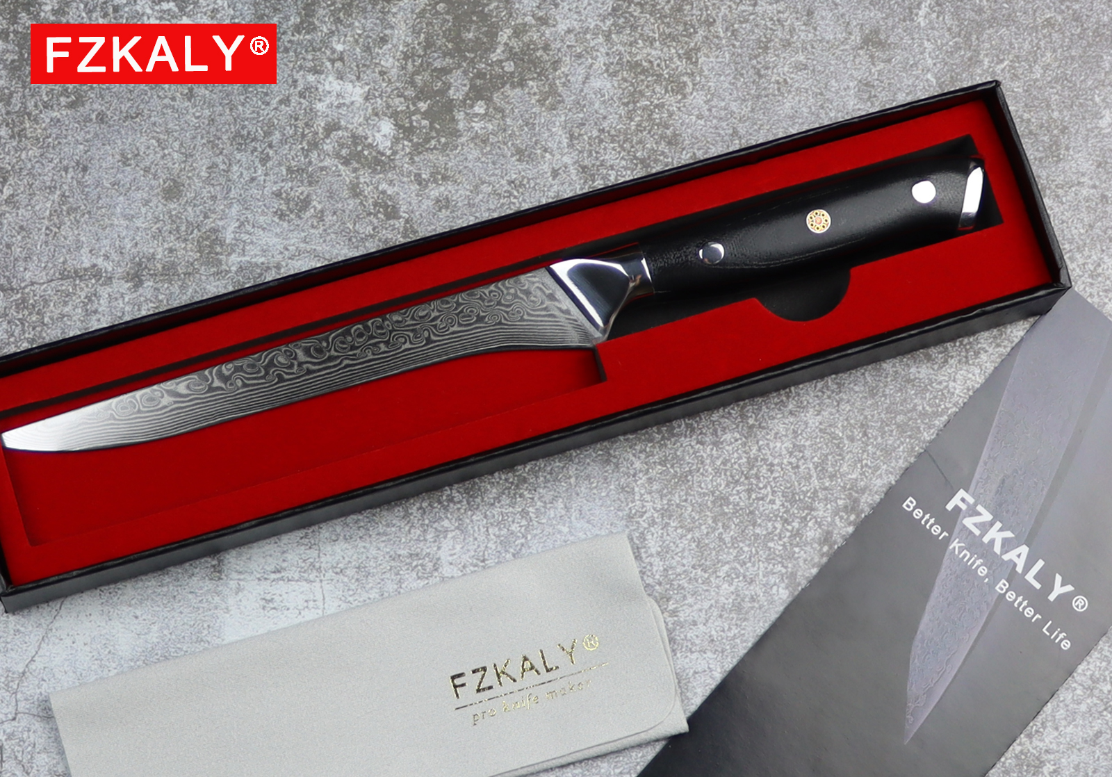 Fzkaly Flexible Boning Knife 6" with Gift Box