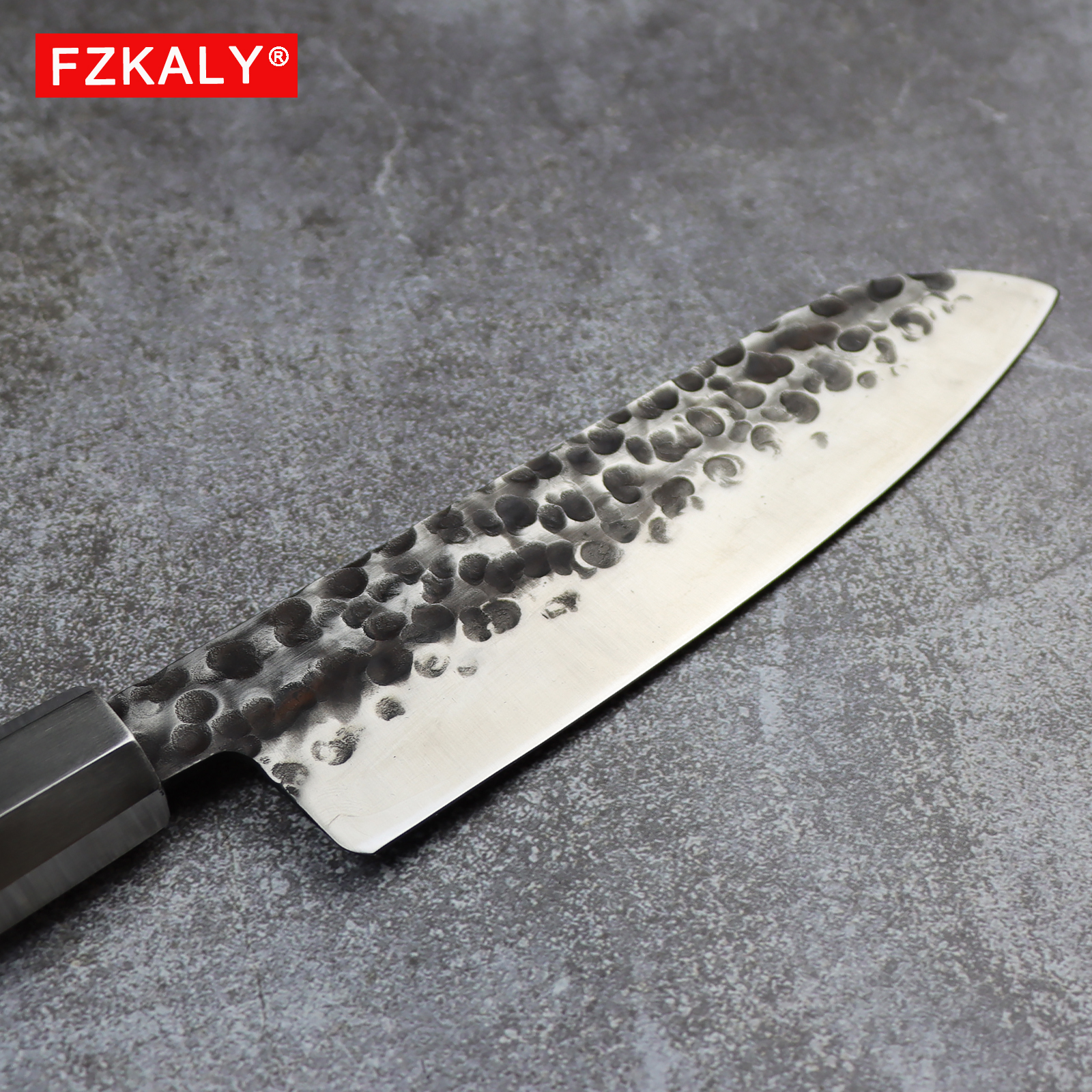 Fzkaly Hand Forged Santoku Knife with Ultra Sharp Blade