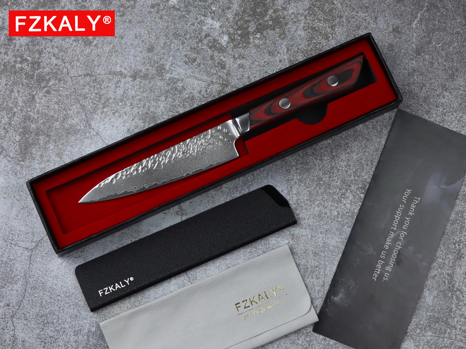 Fzkaly 5" Japanese Utility Knife With Gift Box