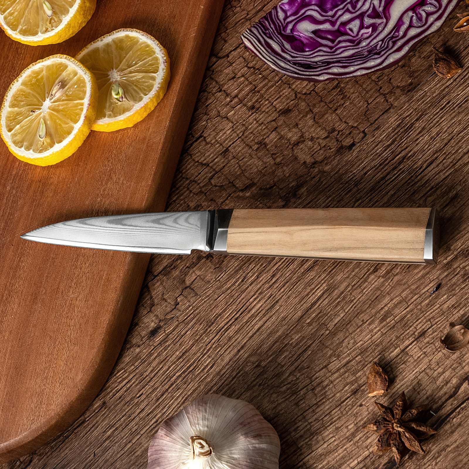 Damascus Paring Knife 3.5 inch-FYW Series – yarenh flagship store