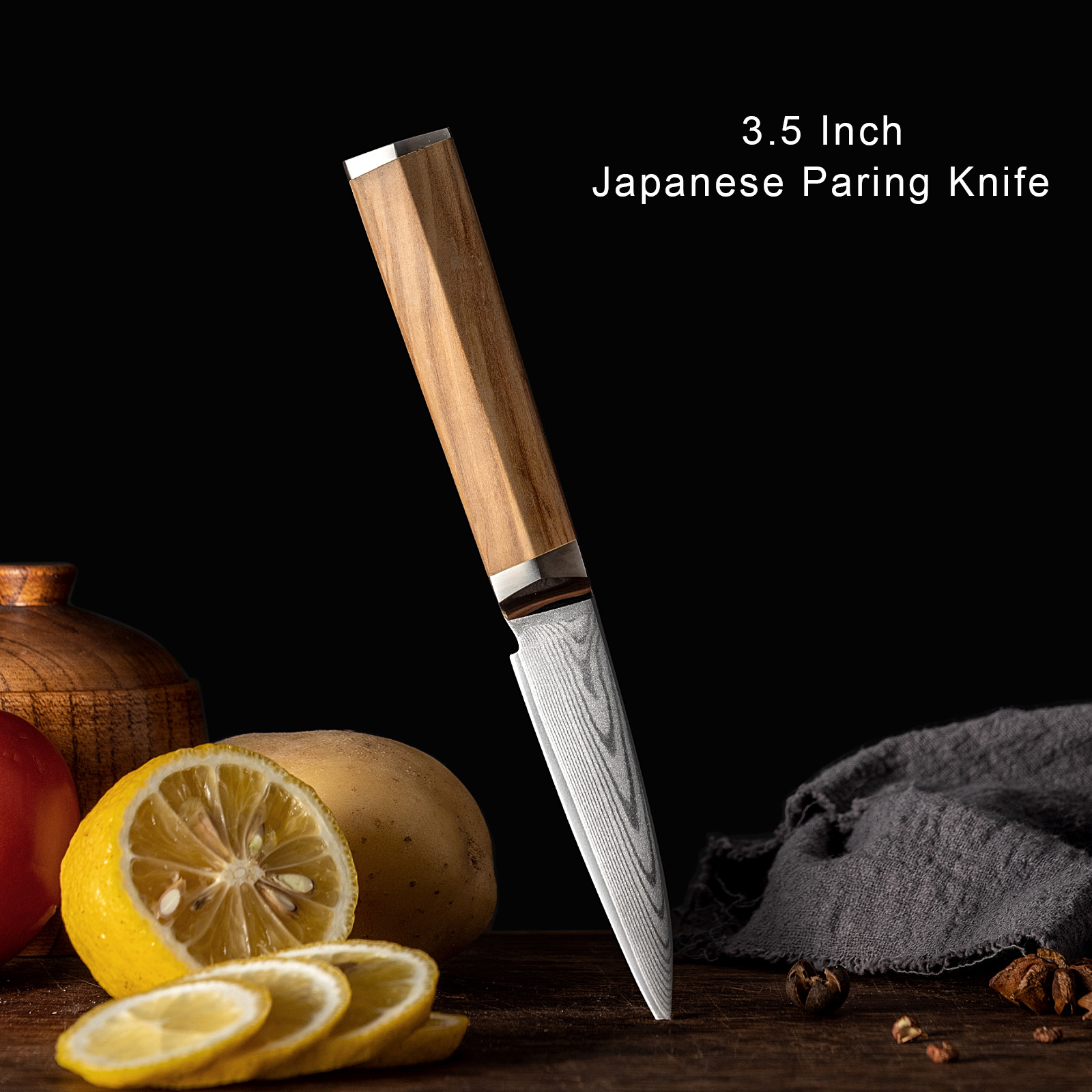 Damascus Paring Knife 3.5 inch-FYW Series – yarenh flagship store