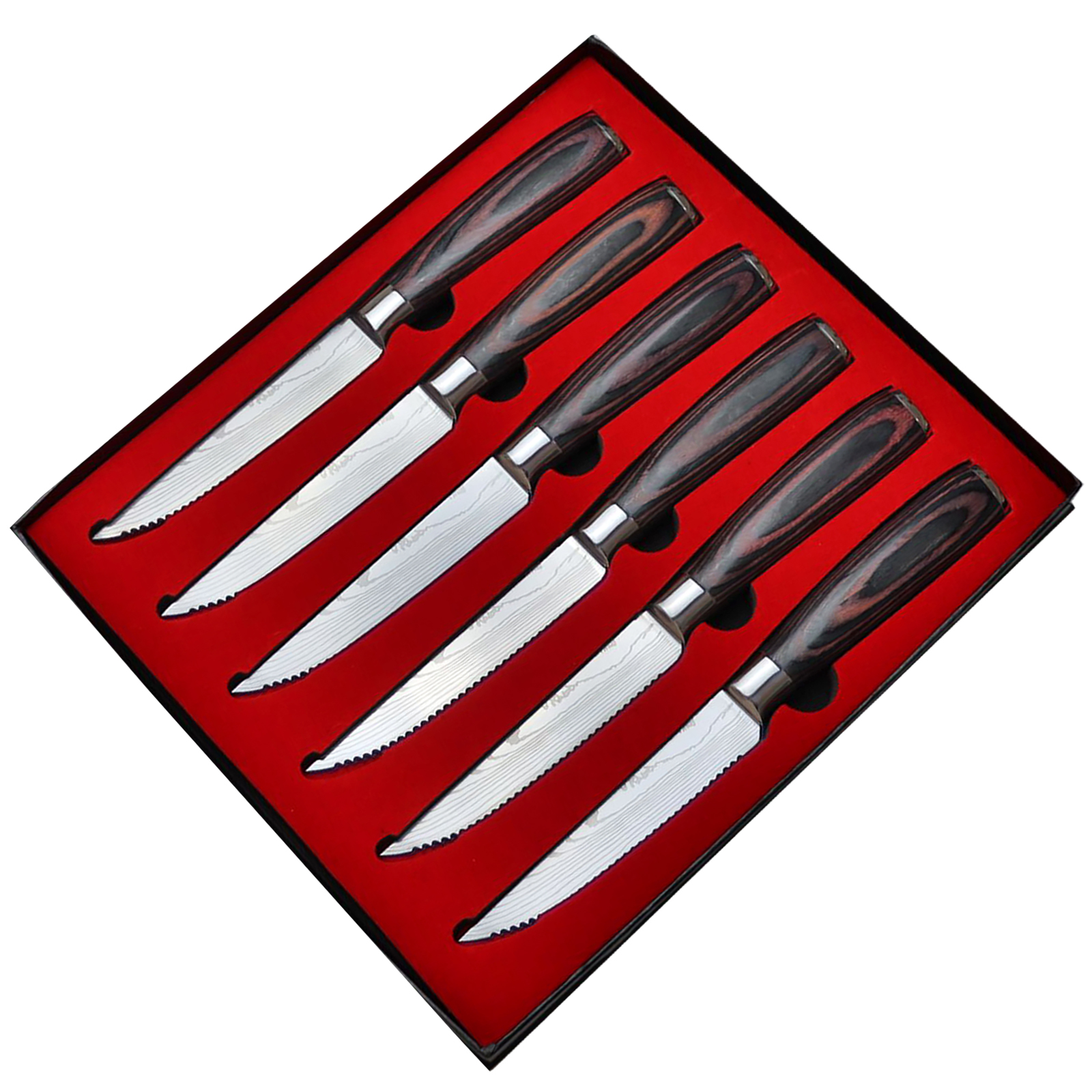 6-Piece Serrated Steak Knife Set