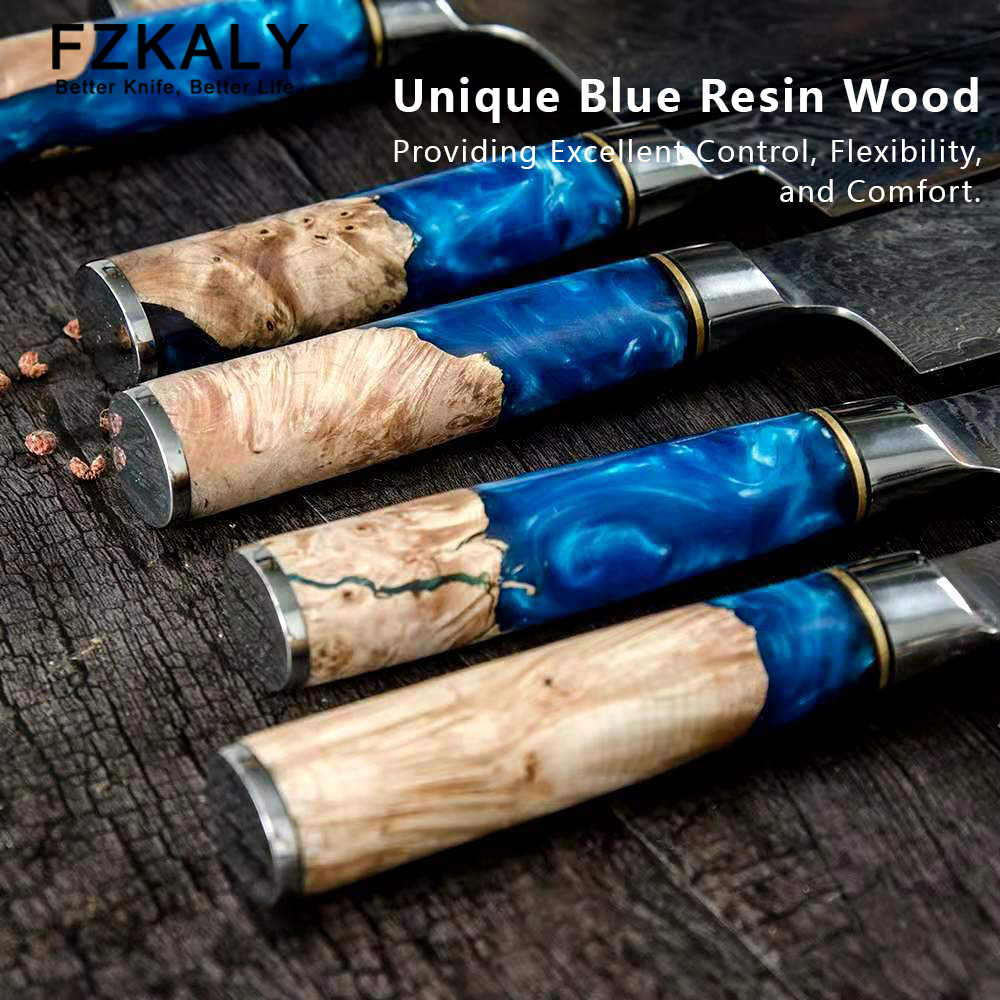 Professional Damascus Steel Chef Knife Set