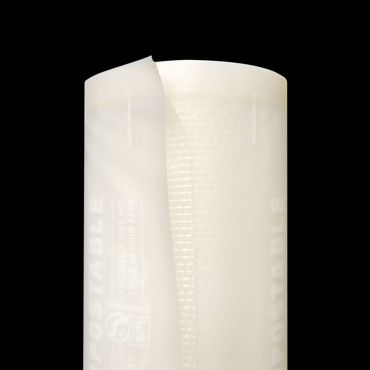 VestaEco Compostable Vacuum Seal Rolls - Embossed