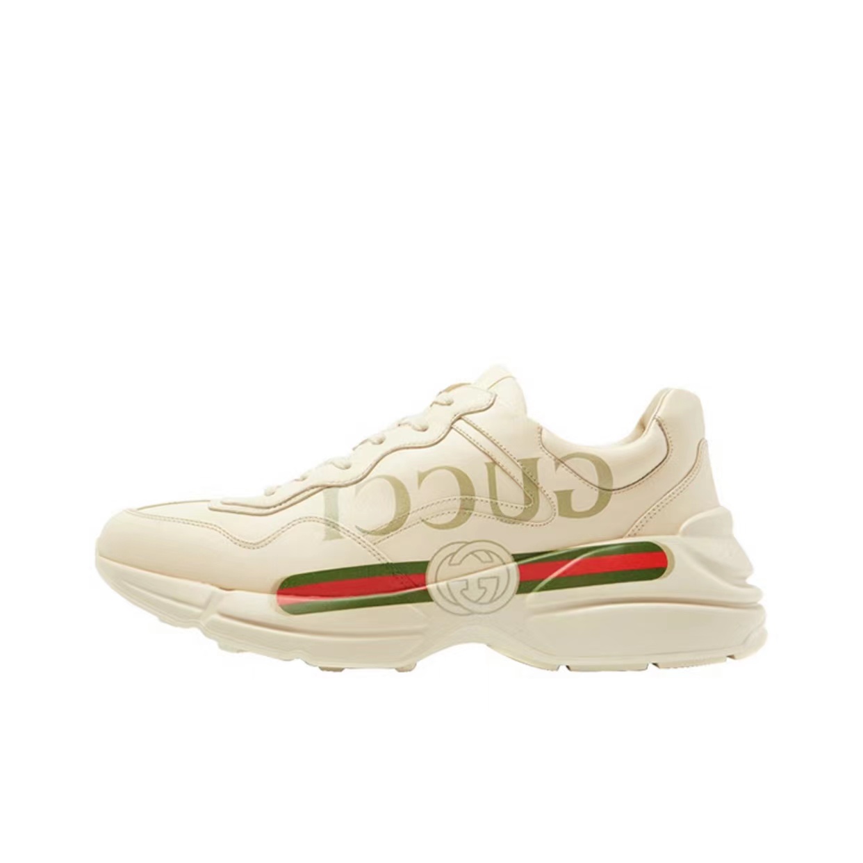 gucci rhyton logo ivory
