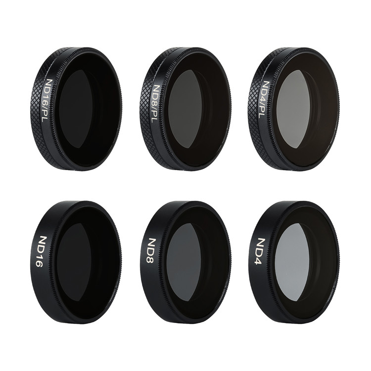  6Pack ND4, ND8, ND16, ND4/PL, ND8/PL, ND16/PL Camera Lens Filters Compatible with Osmo Action Camera