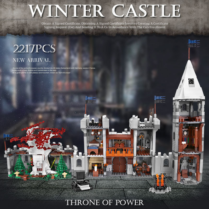 K101 Movie Toys Series The MOC Winterfell Castle Model Building Blocks
