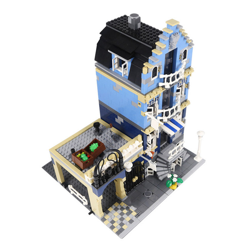 1275pcs European market building blocks  84007 Street 15007 180063 99005