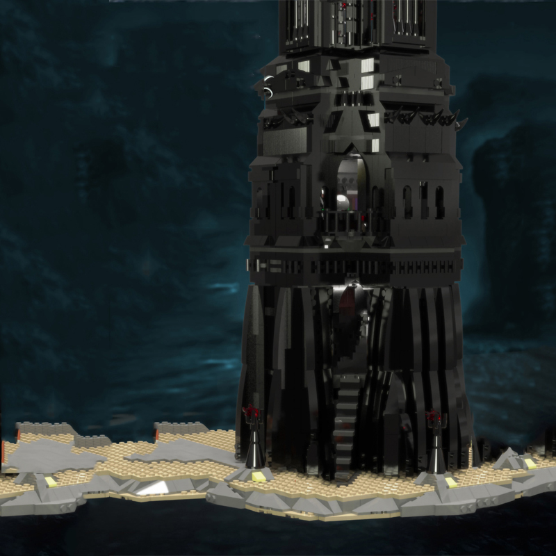 MOC The Tower of Orthanc  4059PCS 112501 Movie Series Building Blocks