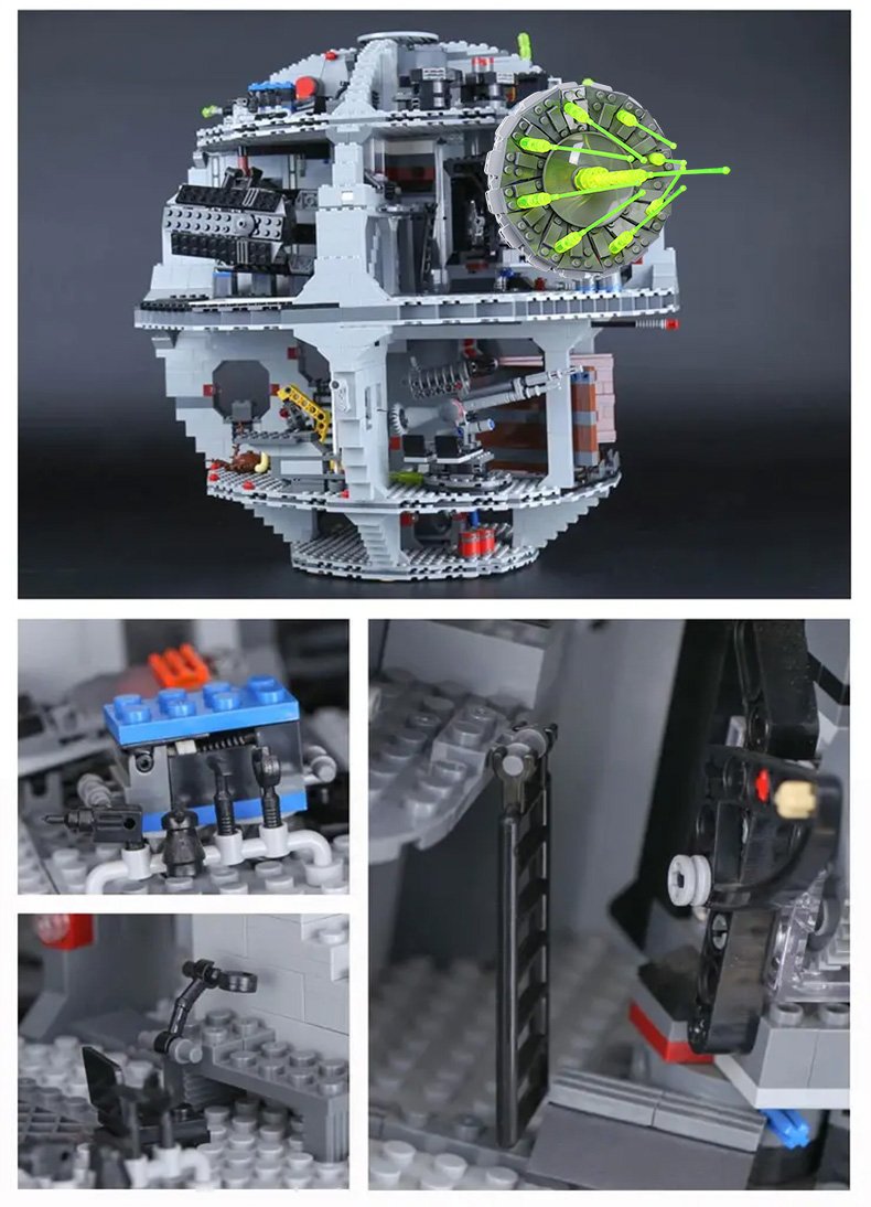 With 25 MINI Figures DS-1 Platform Death Star Plan Great Ultimate Weapon 19013 Building Blocks Bricks Toy Gift Compatible 75159