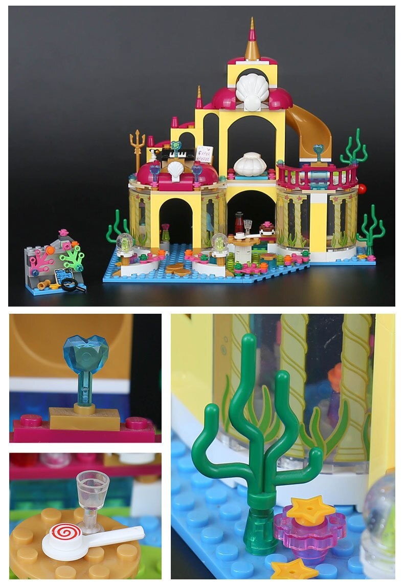 25016 Ariel's Undersea Palace  Princess Building BlockCastle 41063