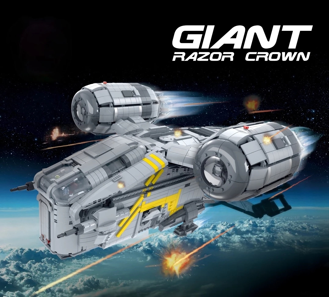 MOC 032002 60017 75292 Star Toys Wars The UCS Razor Crest 4453+pcs Building Blocks