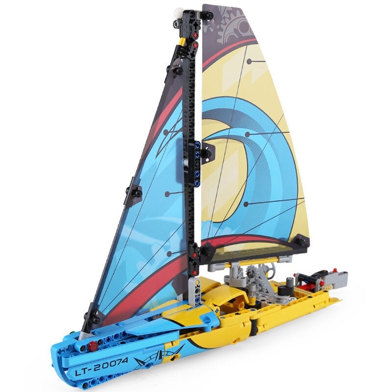 370pcs Building Blocks Bricks 20074 Technic Series 42074 Racing Yacht