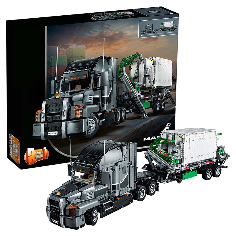 2-in-1 Mark Anthem LR Garbage Truck CAR Building Blocks 42078 20076