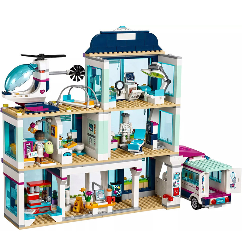 Friends City Heartlake Hospital Ambulance Block Set Princess Undersea 