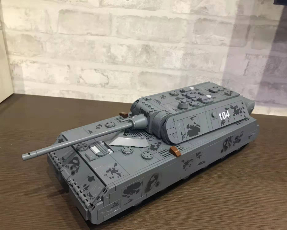 628009 German Panzer VIII Maus Military No. 8 Mouse Type Heavy Tank SWAT Model 2127PCS Building Blocks