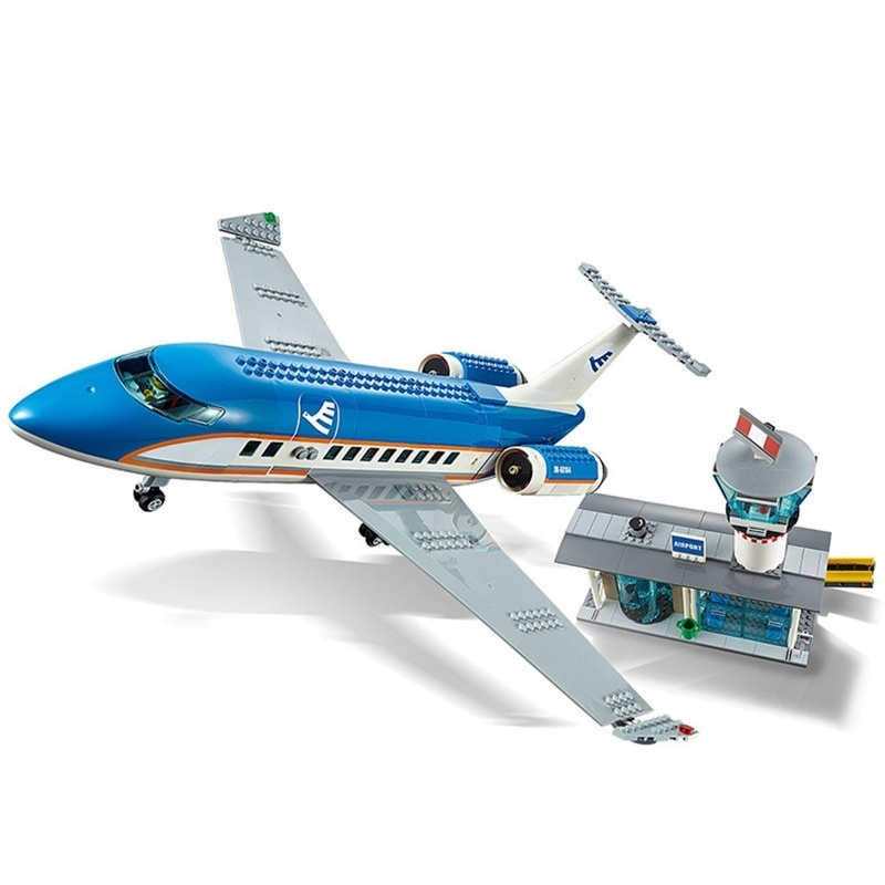 2019 lp 02043 718pcs City Series Airplane Airport Terminal Station Set Building Blocks 60104