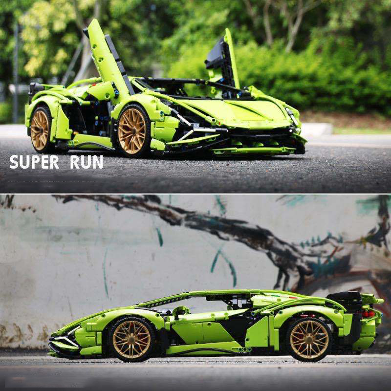 3696pcs Technical Lambo Sian Building Blocks Compatible 42115 MOC Bricks Model Project for Adults Sports Car Toys for Boys Gifts
