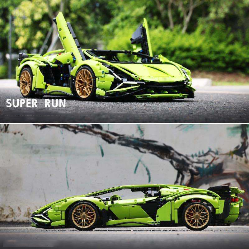 3696pcs Technical Lambo Sian Building Blocks Compatible 42115 MOC Bricks Model Project for Adults Sports Car Toys for Boys Gifts