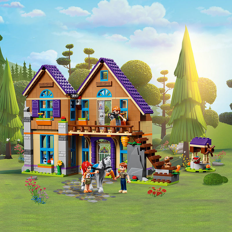 796pcs House Building Blocks Friend Woods Villa House Bricks Classic Girl Model Family 41369 3020 01081