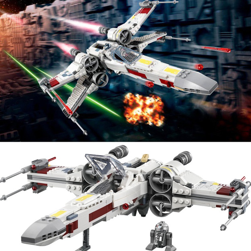 X Wing Star Plan Poe X Tie Fighter Building Blocks with Star Plan Wars Children Toy 35006 81090 Without Box