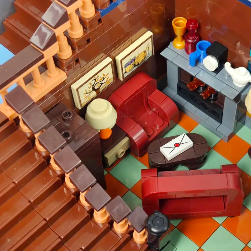 PANLOS 613001 MOC-30628  Doctor  Sanctorum Sanctum Showdown with Led 6564Pcs Building Blocks