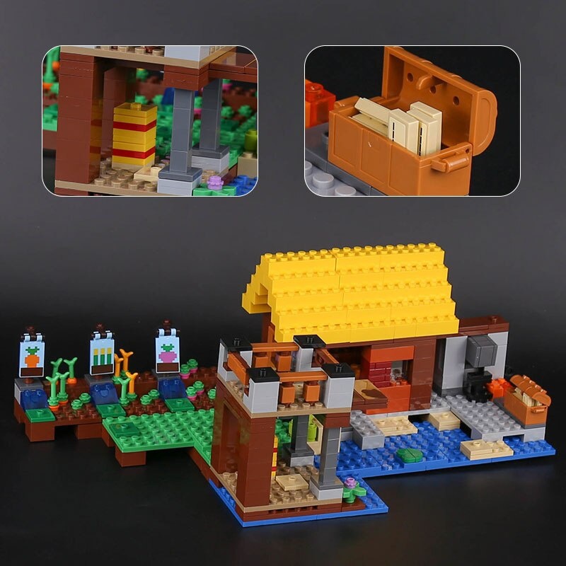 The Farm Cottage 461PCS Compatible Minecrafts 21144 House Model Building Blocks