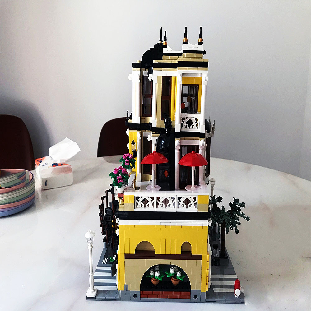 Ideas Creative Expert City Street View The Tea Shop 2985Pcs Moc Modular Brick Building Garden Center 89124